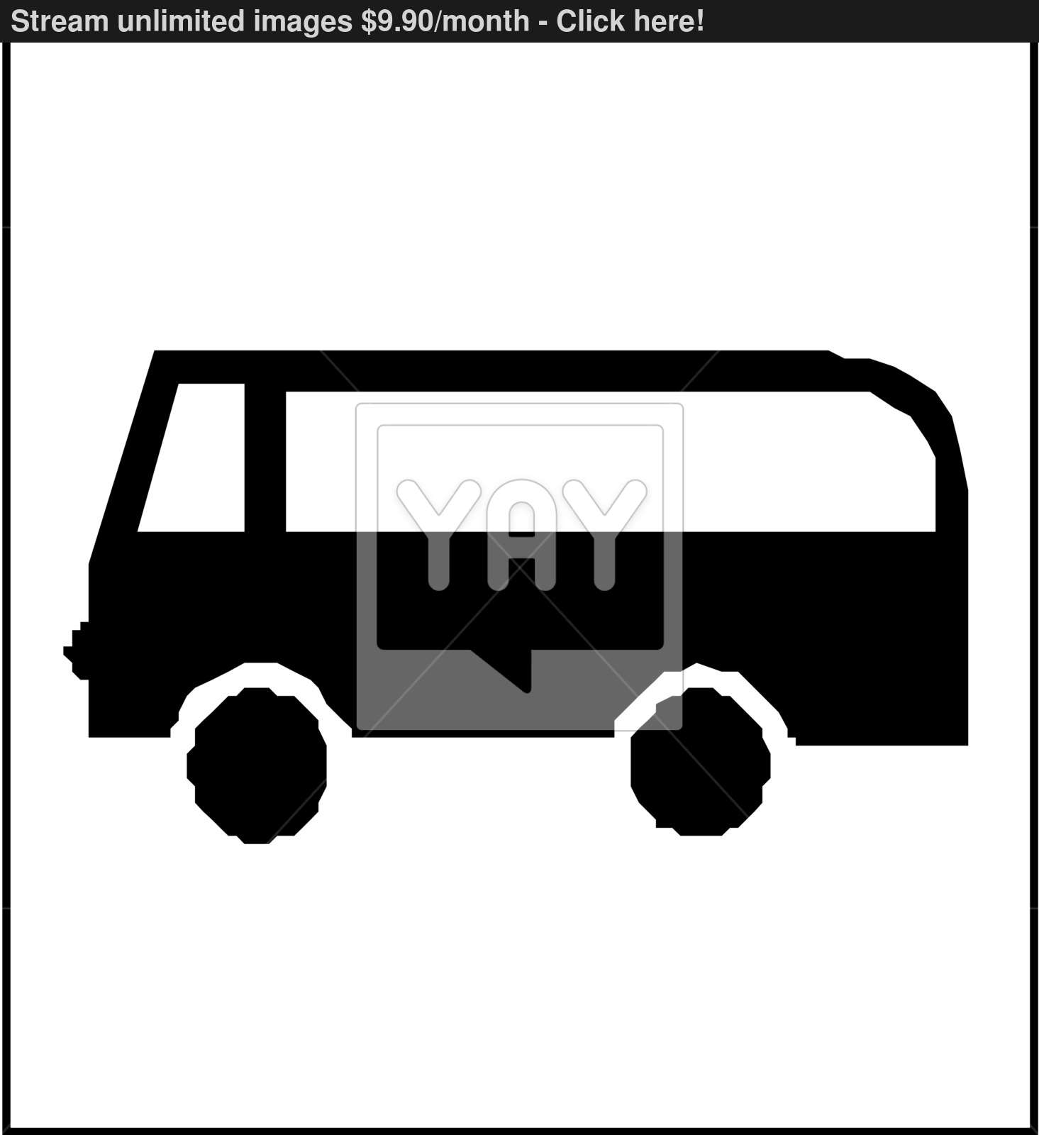 1465x1600 Bus Or Van Symbol Vector Vector