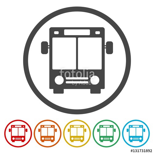 500x500 Bus Symbol, Bus Icon Vector Stock Image And Royalty Free Vector