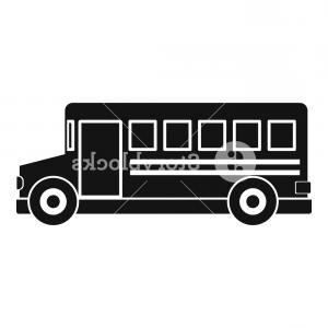 300x300 Photostock Vector Modern Bus Symbol Outlined Vector Icon