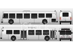 City Bus Vector Template Stock Vectors 291x199 City Bus Vector Template Stock Vectors