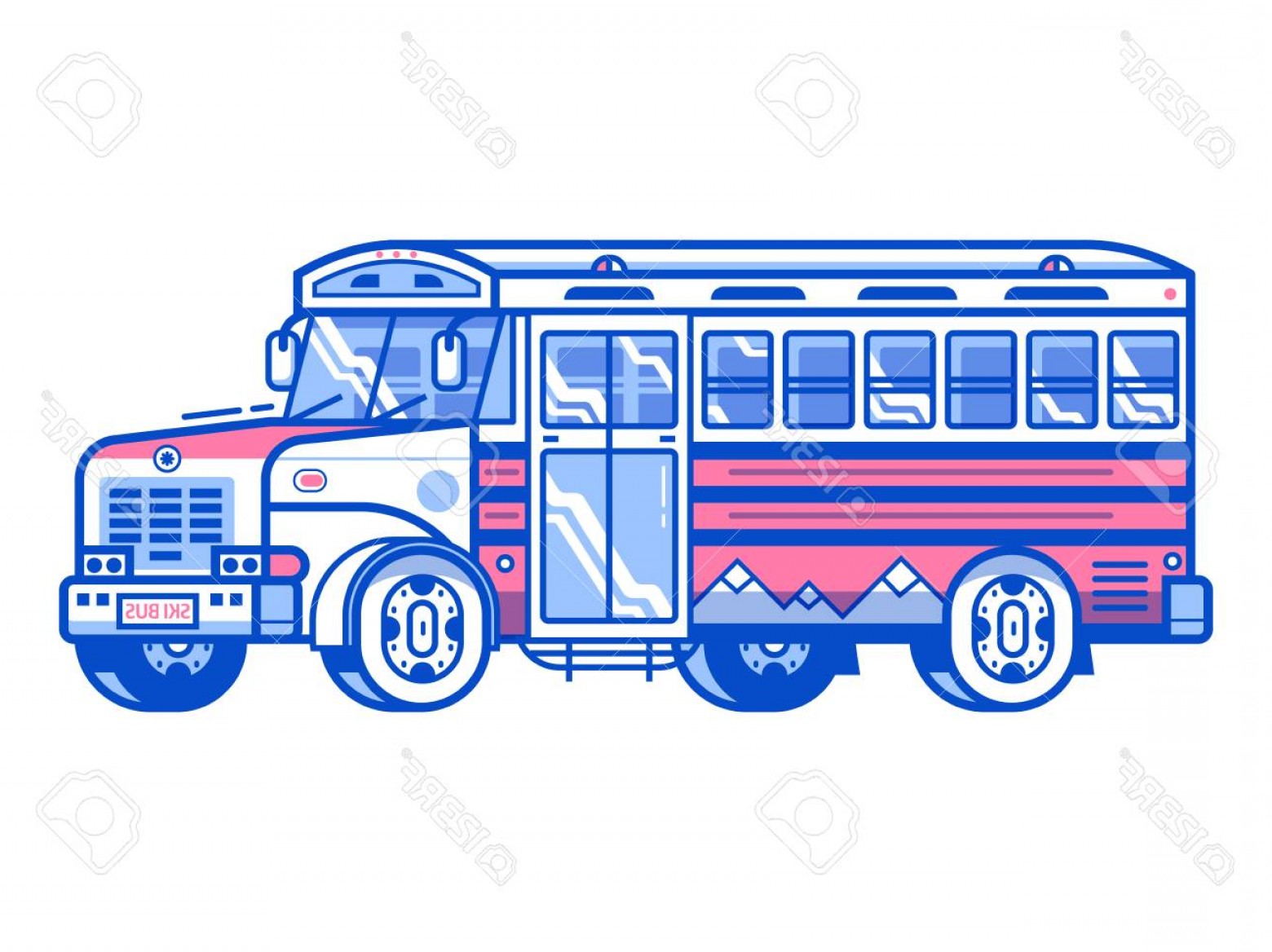 Photostock Vector Ski Shuttle Bus Template In Line Art Skibus 1560x1168 Photostock Vector Ski Shuttle Bus Template In Line Art Skibus