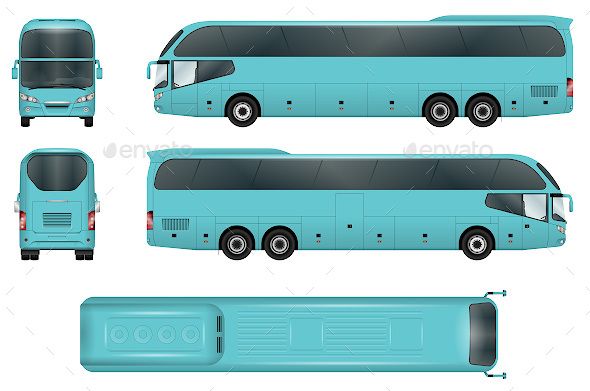 Travel Bus Vector Template All Elements In Groups On Separate 590x391 Travel Bus Vector Template All Elements In Groups On Separate