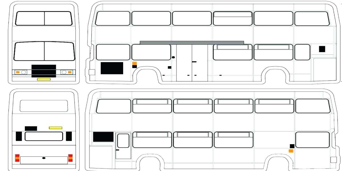 Bus Template Vector at Collection of Bus Template