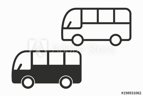 Bus Vector Icon 500x334 Bus Vector Icon
