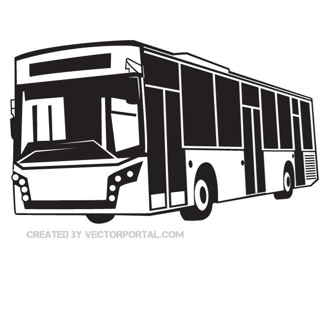 Free Black And White Bus Vector Graphics Files, Vectors 660x660 Free Black And White Bus Vector Graphics Files, Vectors