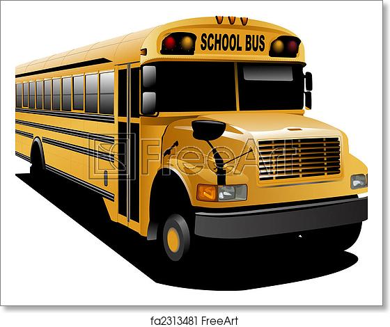 Free Art Print Of Yellow School Bus Vector Illustration Freeart 560x470 Free Art Print Of Yellow School Bus Vector Illustration Freeart