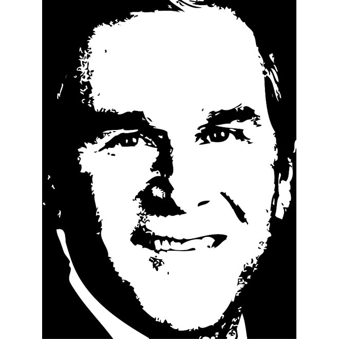 George W Bush Free Vector 660x660 George W Bush Free Vector