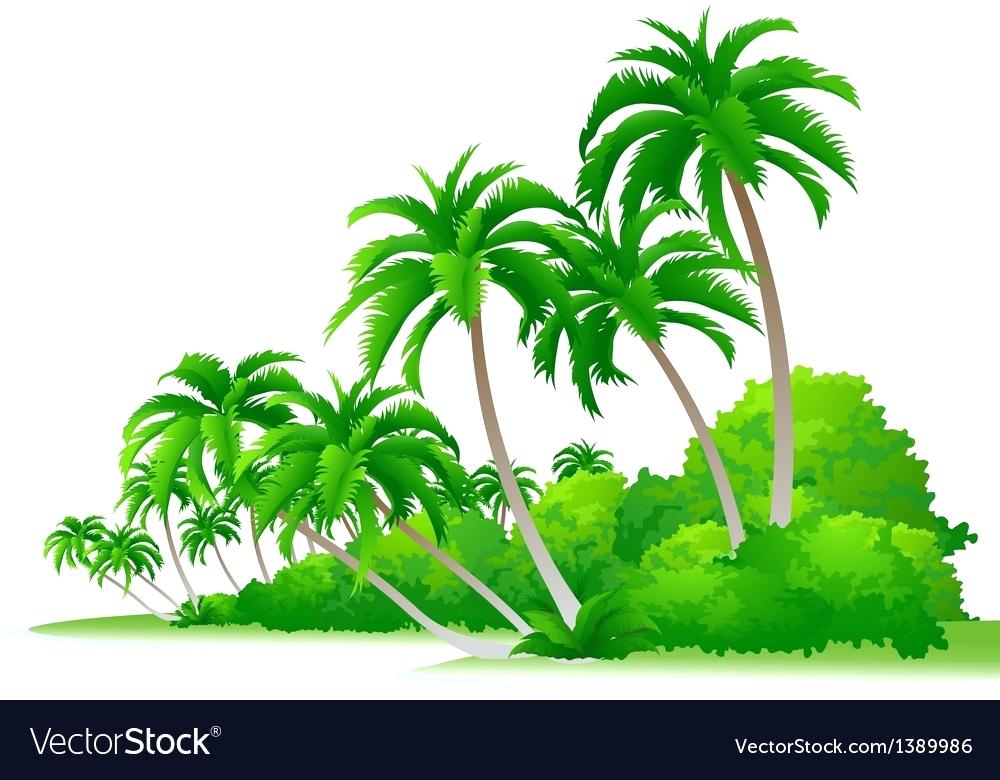 1000x780 Icon Palm Tree And Bush Vector Image Trees Flatbush Zombies Itunes