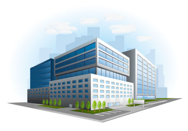 Business Buildings Design Vector Free Download 600x419 Business Buildings Design Vector Free Download