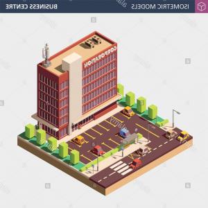 Business Office Or Commercial Building Vector Isometric 300x300 Business Office Or Commercial Building Vector Isometric