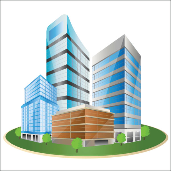 Business Building Vector 600x600 Business Building Vector