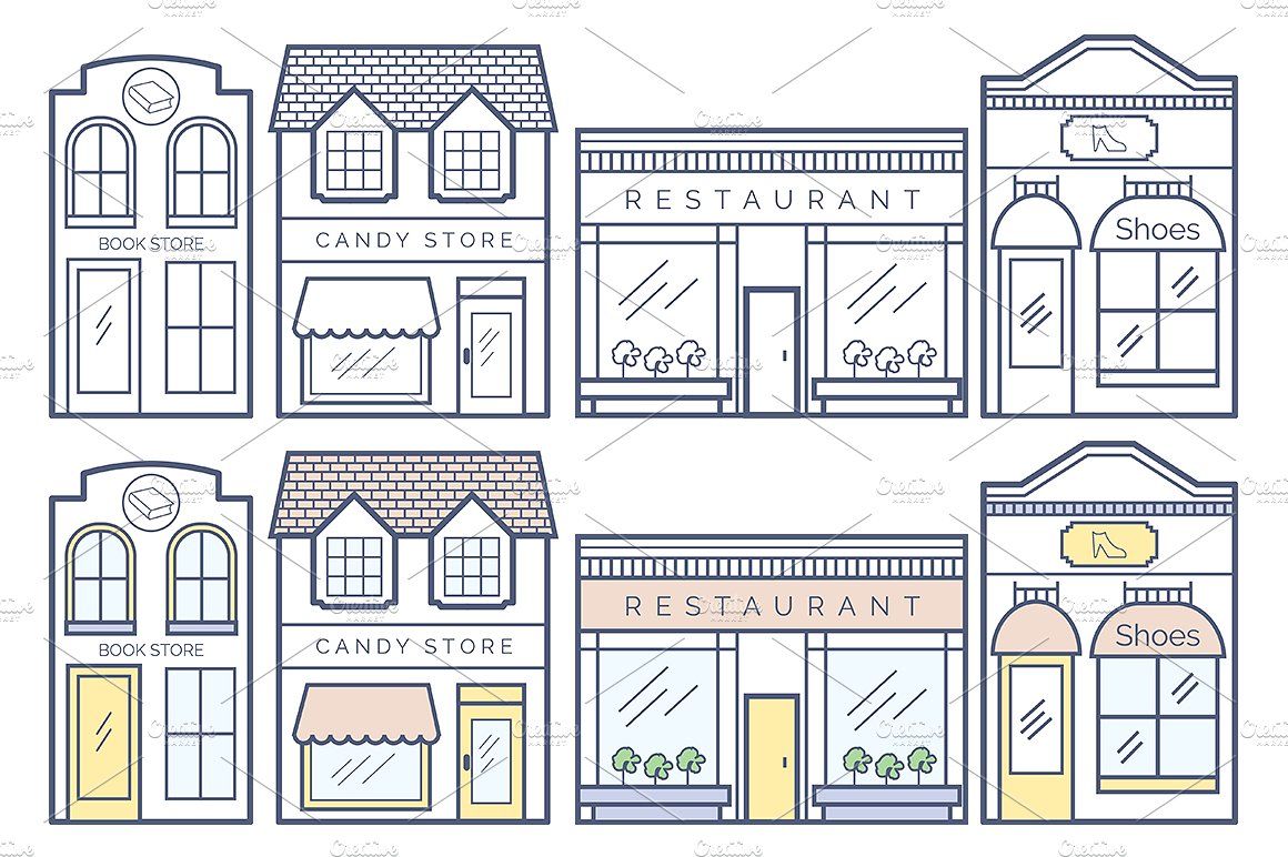 Business Buildings Vector 1160x772 Business Buildings Vector