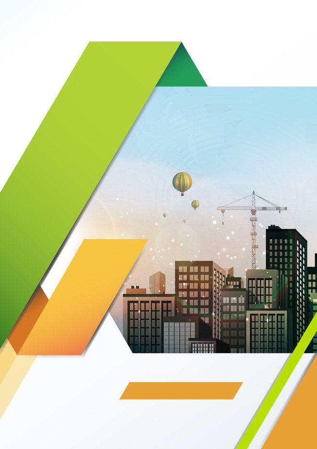 Green Atmospheric City Business Building Vector Background 650x920 Green Atmospheric City Business Building Vector Background