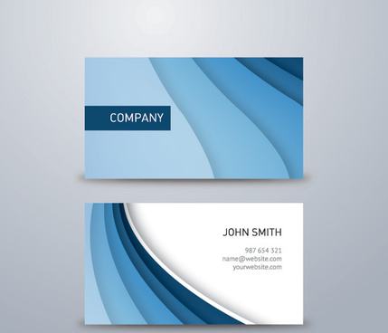 429x368 Blue Business Card Background Free Vector Download
