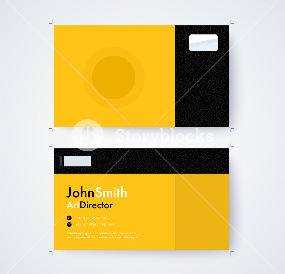 1000x960 Business Card Template For Commercial Design On White Background