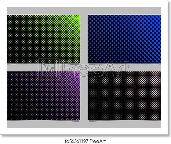 560x470 Free Art Print Of Abstract Halftone Dot Pattern Business Card
