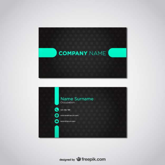 Free Business Card Design Templates From Freepik 626x626 Free Business Card Design Templates From Freepik