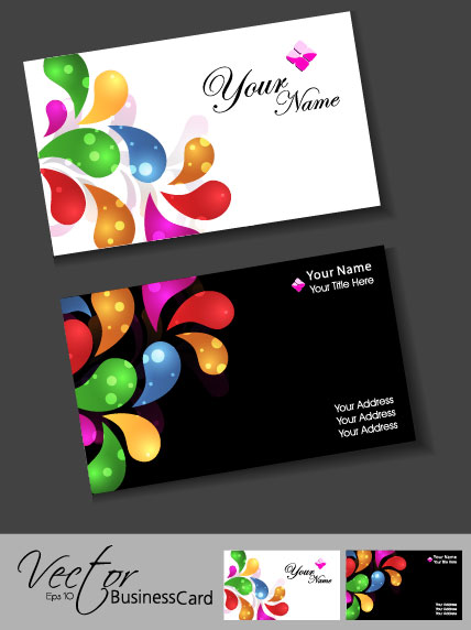 Free Vector Colorful Business Card Vector Design Download Free 428x572 Free Vector Colorful Business Card Vector Design Download Free