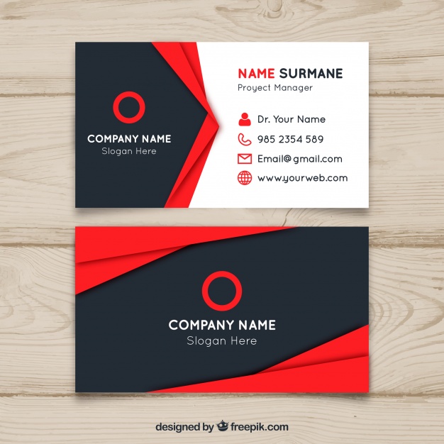 Red And Black Business Card Design Vector Free Download 626x626 Red And Black Business Card Design Vector Free Download