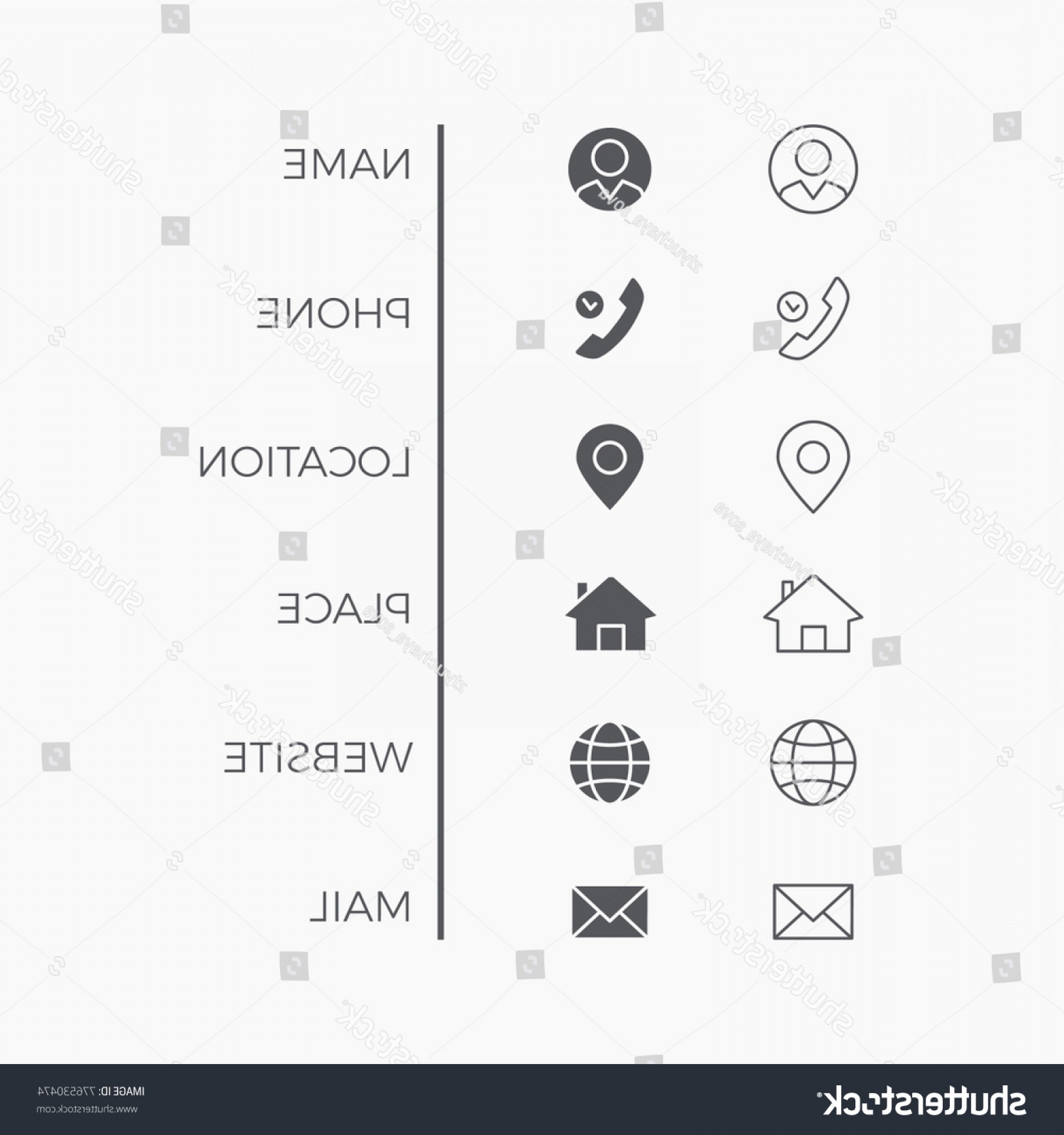 Icons Business Card Vector Thin Line Hoodamathrun 1800x1920 Icons Business Card Vector Thin Line Hoodamathrun