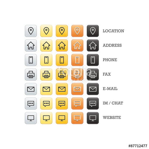 500x500 Multipurpose Business Card Set Of Web Icons For Business, Finance