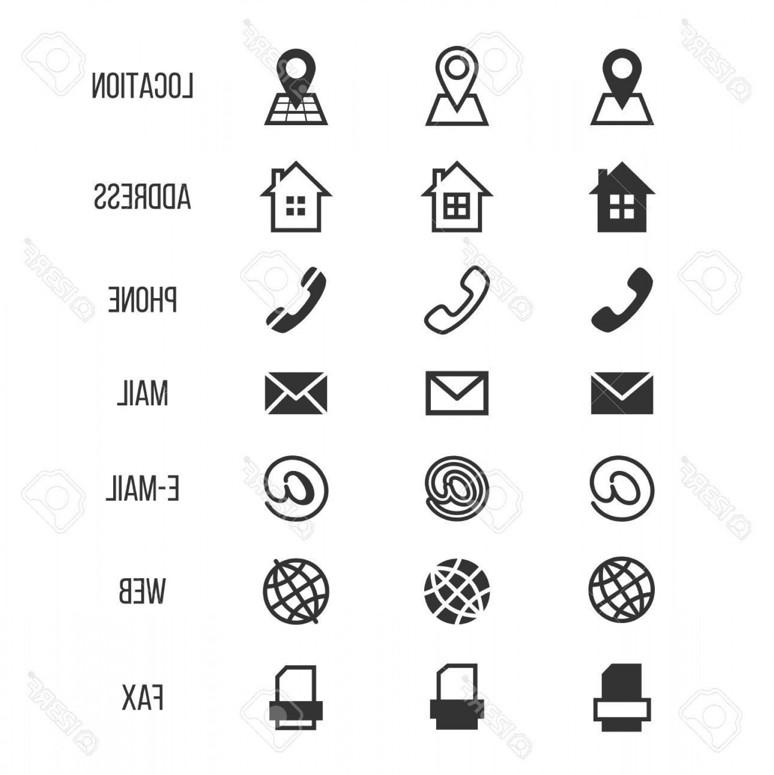 Photostock Vector Business Card Vector Icons Home And Phone 1558x1560 Photostock Vector Business Card Vector Icons Home And Phone