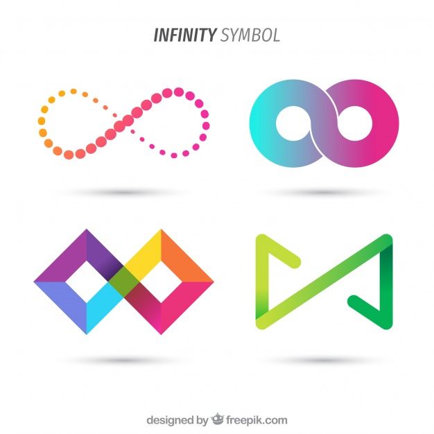 Colorful Infinite Symbol Collection Free Vector Business Card 626x626 Colorful Infinite Symbol Collection Free Vector Business Card