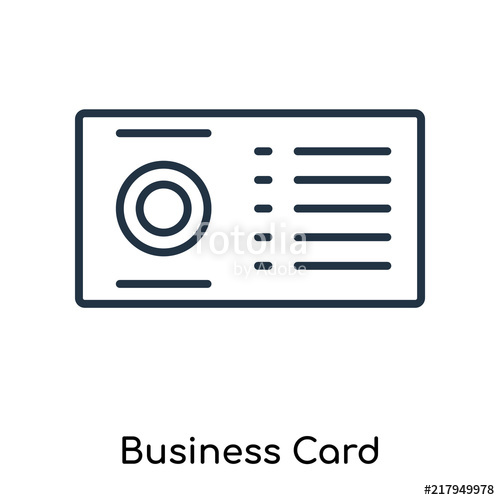 Business Card Icon Vector Isolated On White Background, Business 500x500 Business Card Icon Vector Isolated On White Background, Business