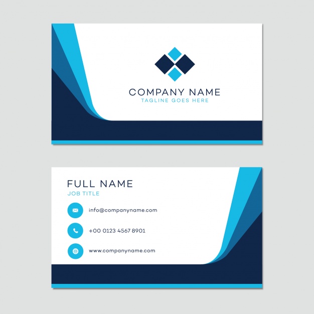 626x626 Business Card Template Vector Free Download
