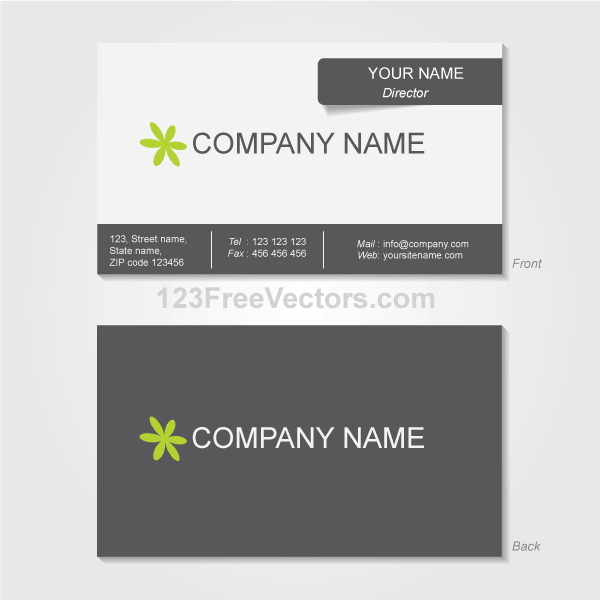 600x600 Free Business Card Template Files, Vectors Graphics