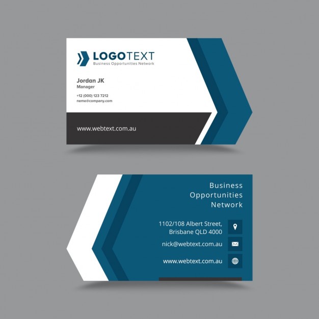626x626 Modern Corporate Business Card Template Free Vectors Ui Download