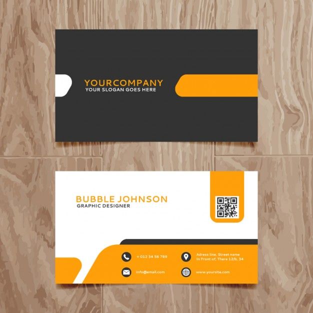 626x626 Modern Simple Business Card Template Free Vector Business Card