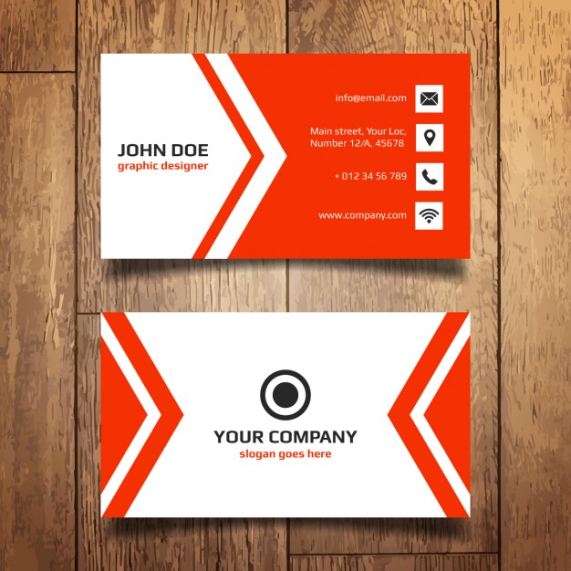 626x626 Red Business Card Template Vector Free Download