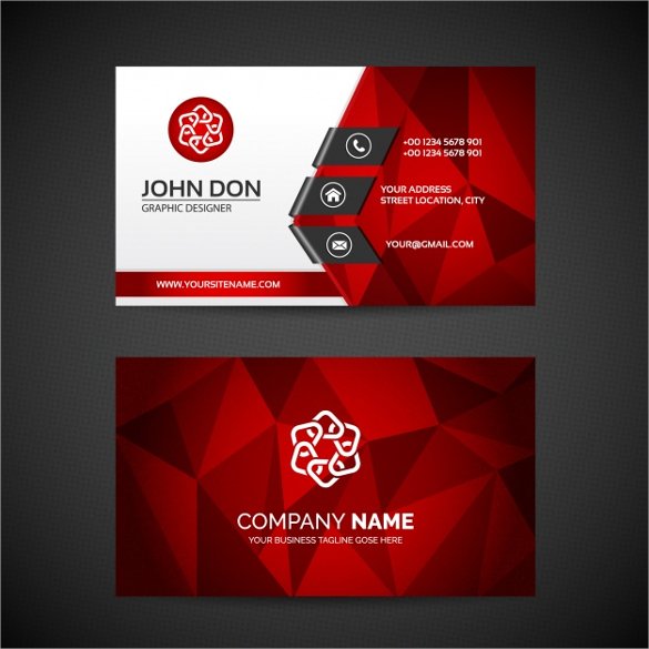 585x585 Free Business Card Templates