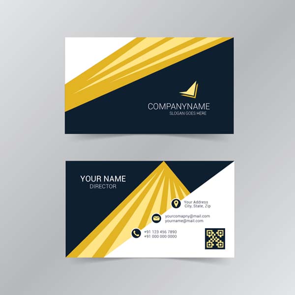 600x600 Business Card Vector Template Free Download