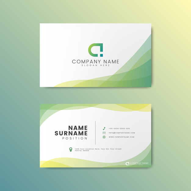 626x625 Minimal Modern Business Card Design Vector Free Download