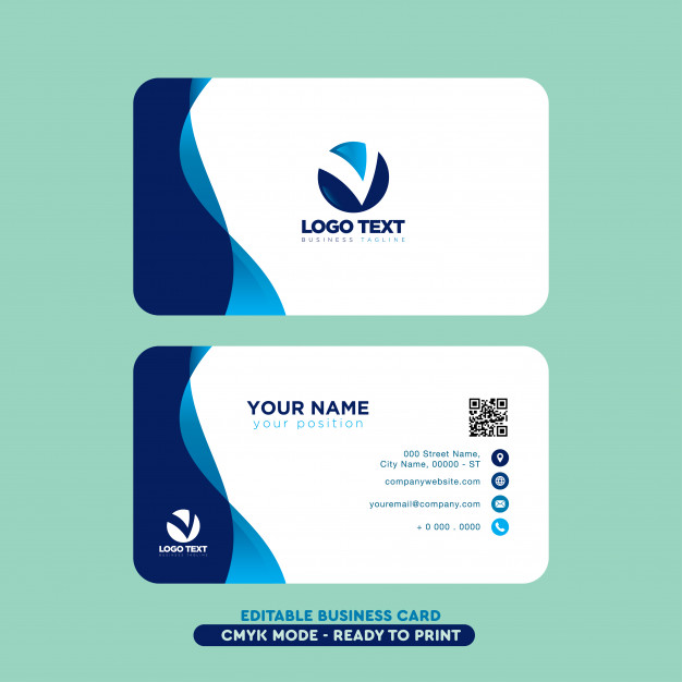 626x626 Modern Professional Business Card Vector Free Download