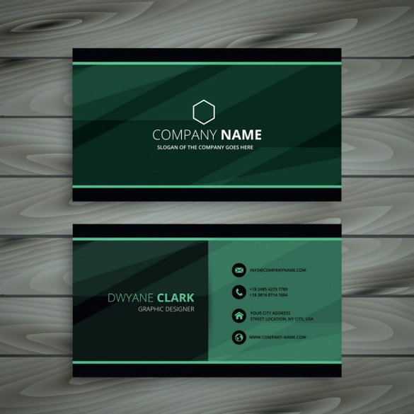 585x585 Free Cool Business Card Templates