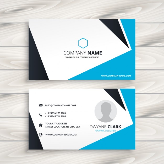 626x626 Abstract Modern Business Card Vector Free Download
