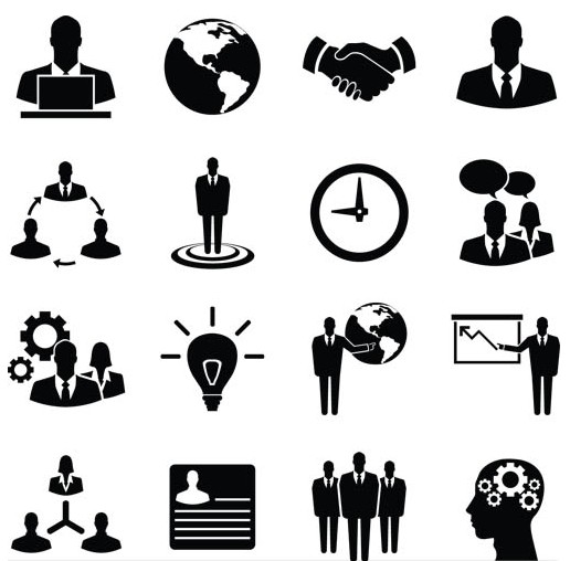 516x508 Business Icons Vector Free Download