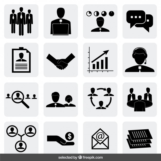 626x626 Business Icons Collection Vector Free Download