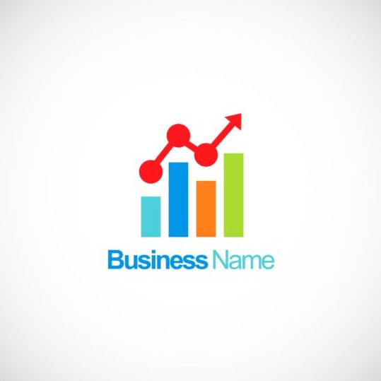 539x539 Business Finance Stock Chart Company Logo Vector Free Download