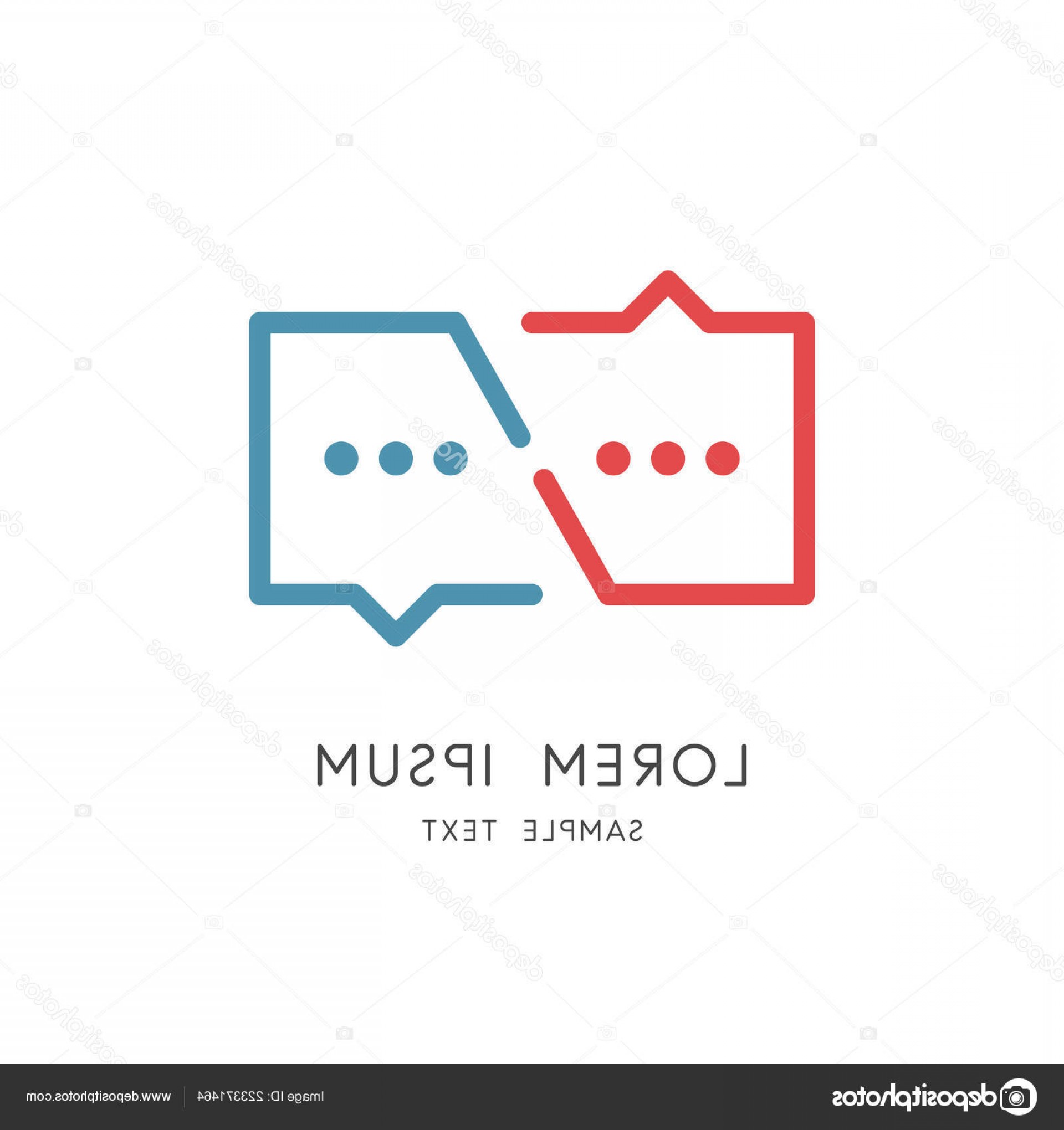 1920x2040 Stock Illustration Conversation Colored Logo Business