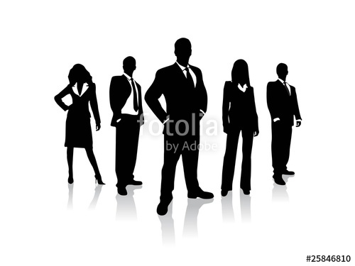 500x375 Business People Silhouettes Stock Image And Royalty Free Vector
