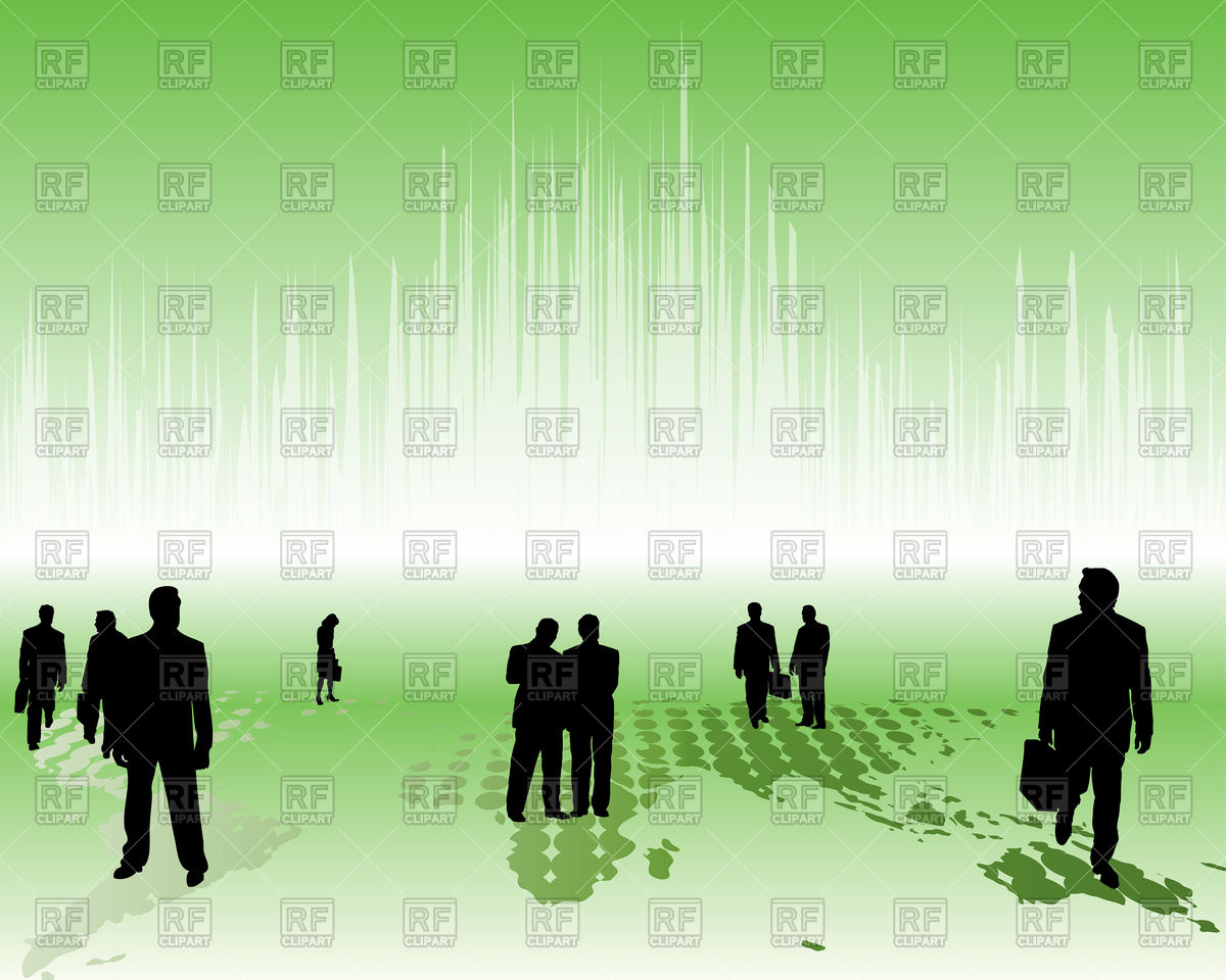 1200x960 Abstract Business Background With Business People Vector Image