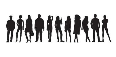 403x200 Business People Silhouette Free Vector Art