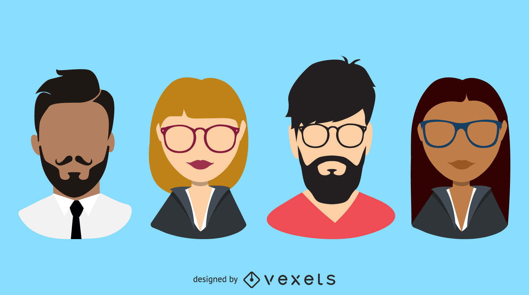 1701x950 Business People Vector Icon