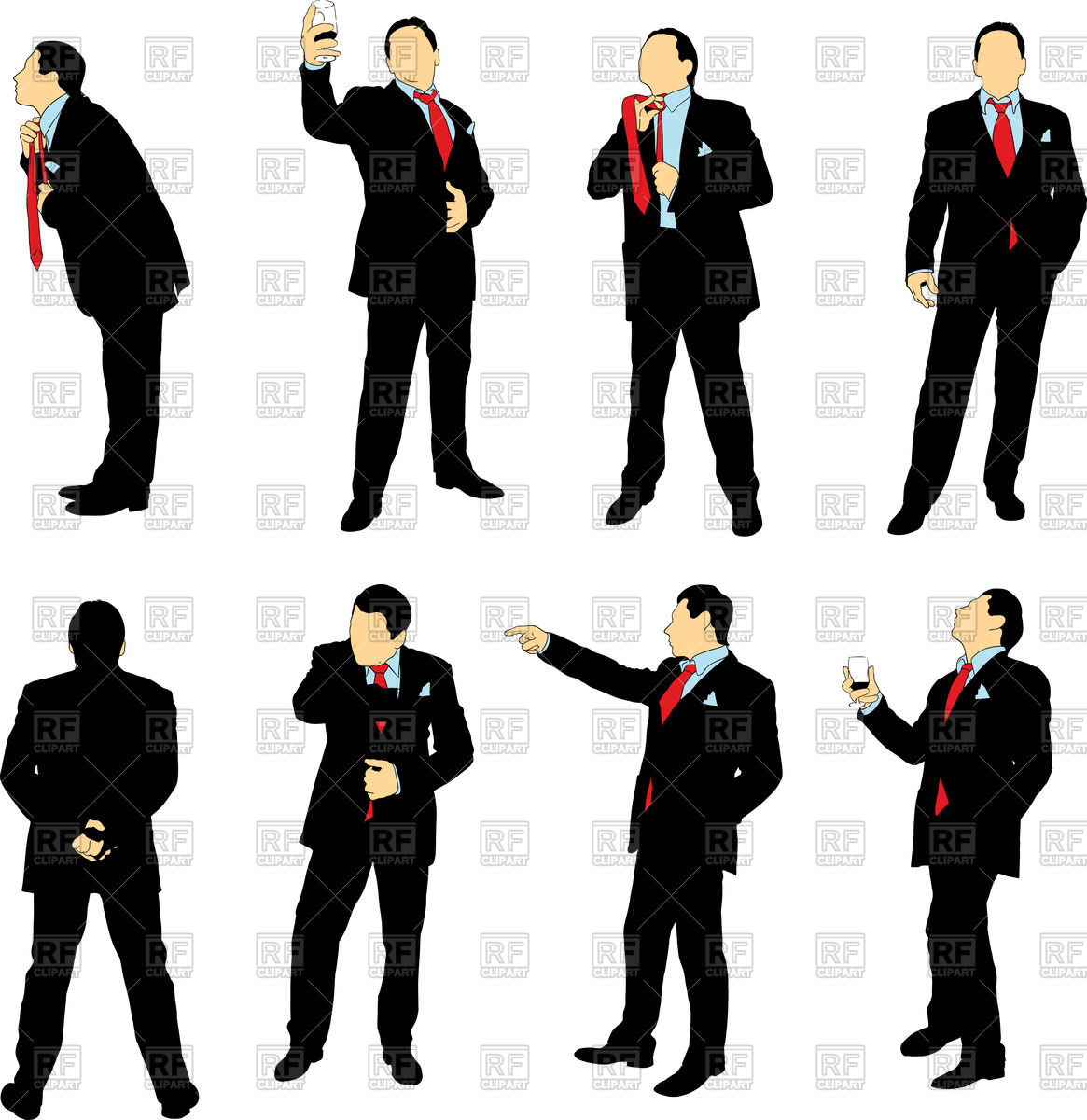 1165x1200 Silhouettes Of Businessmen In Business Suit Vector Image Of People