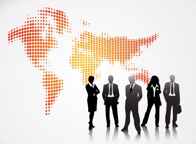 680x500 Free Business Vector Background World Map