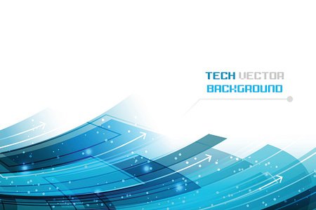 450x300 Business Vector Illustration With Blue Abstract Wavy Premium